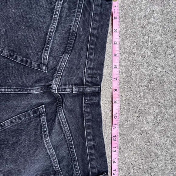 AGOLDE parker shorts size 27 black distressed - Picture 5 of 7